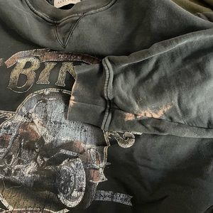 Anine Bing medium sweatshirt. Bleach stain on sleeve